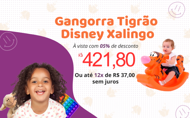 Gangorra Tigrão Disney Xalingo